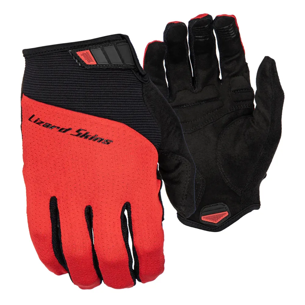uPRISE Bikes Lizard Skins Monitor Traverse Long Finger Gloves - Crimson Red | Price match, 365 day return s, 18-Month Warranty, Finance Available & Free UK Delivery
